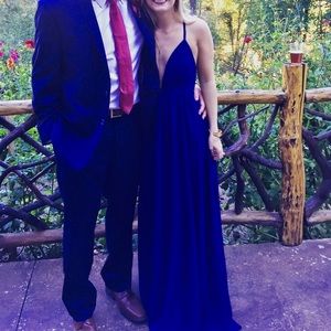 Navy blue maxi dress